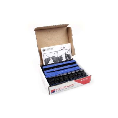 Plomb à coller- kit PROVAC (50 pcs) noir 10 x 4mm 8 x 5g (total 40g)