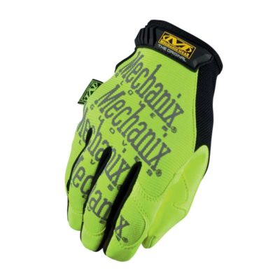 Gants atelier MECHANIX original SAFETY jaune-fluo (taille L)