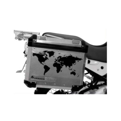 Autocollants 4R ADVENTURE ATLAS (30 x 15cm) noir pour coffres