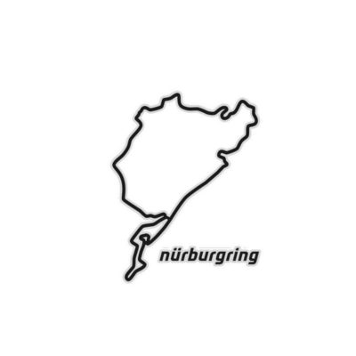 Autocollants 4R NÜRBURGRING (10 x 12cm) noir