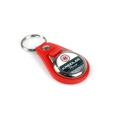 Porte clé NN PRODUCTS KREIDLER Florett cuir rouge avec emblème