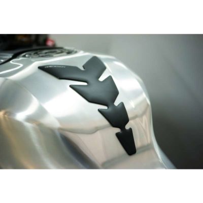 Protège réservoir PRINT GOLD ANNIVERSARY SOFT TOUCH noir-mat 123 x 213.8mm