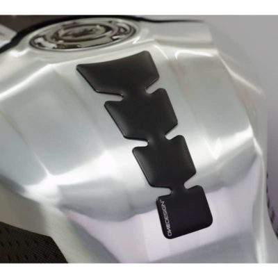 Protège réservoir PRINT GOLD ANNIVERSARY SOFT TOUCH - SLIM noir-mat 76x193mm