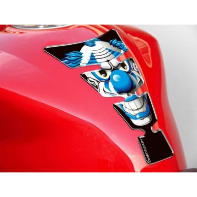 Protège réservoir PRINT SPIRIT CLOWN en bleu 128 x 213mm