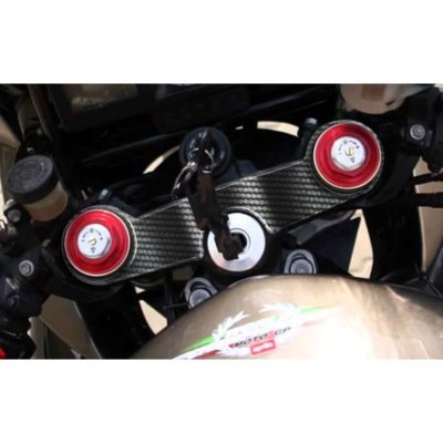 Protège tête de fourche PRINT carbon-look Aprilia