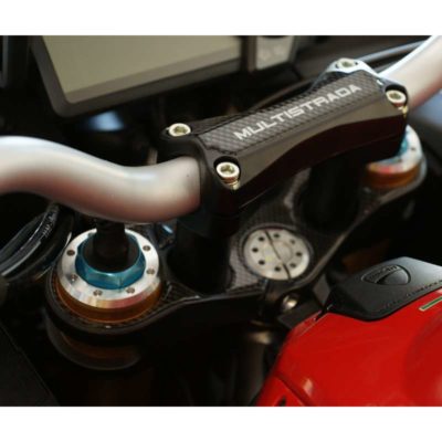Protège tête de fourche PRINT carbon-look Ducati