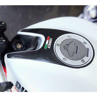 Protéction haut rés PRINT en carbon-look pour Ducati