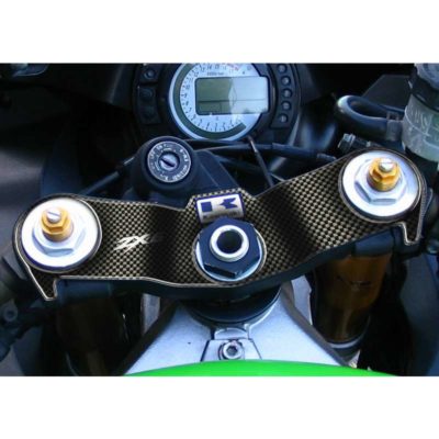 Protège tête de fourche PRINT carbon-look Kawasaki
