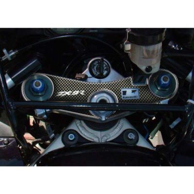 Protège tête de fourche PRINT carbon-look Kawasaki
