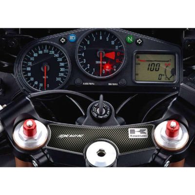 Protège tête de fourche PRINT carbon-look Kawasaki