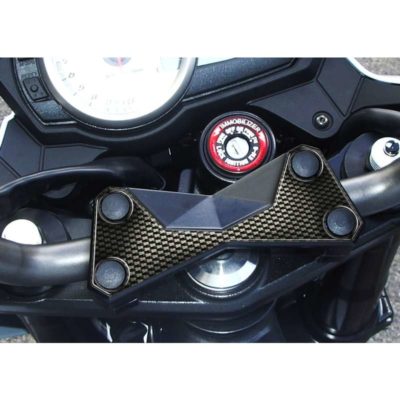 Protège tête de fourche PRINT carbon-look Kawasaki