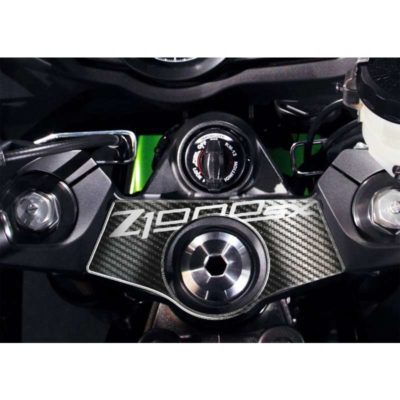 Protège tête de fourche PRINT carbon-look Kawasaki