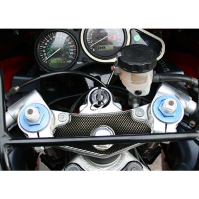 Protège tête de fourche PRINT carbon-look Kawasaki