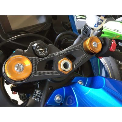 Protège tête de fourche PRINT carbon-look Suzuki