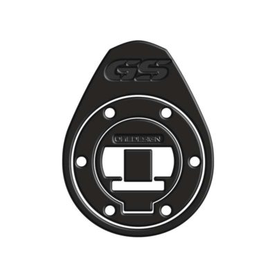 Protège bouchon essence PRINT GOLD ANNIVERSARY SOFT TOUCH - cuir noir-mat BMW