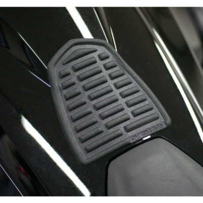 Protéction haut rés PRINT GOLD ANNIVERSARY SOFT TOUCH style cuir noir 90x102mm