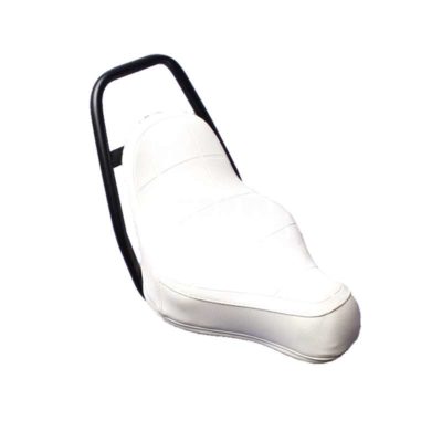 Selle CHOPPER Hobby Rider blanc avec dossier