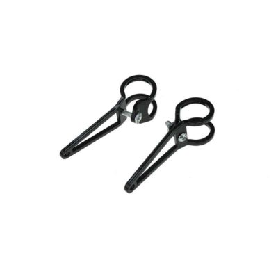 Support phare MOPED KINGS (paire) MLM noir pour tubes de fourche Ø 28mm