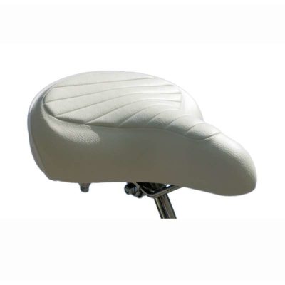 Selle MOPED KINGS CRUISER SEVENTY'S - STICH 260 x 260mm blanc