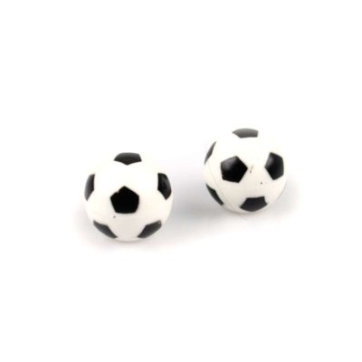 Bouchon valve MOPED KINGS (paire) FOOTBALL blanc