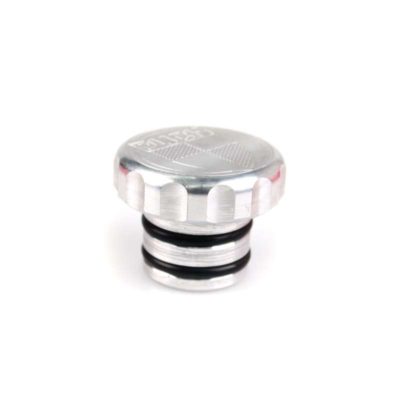 Bouchon d'essence MOPED KINGS carré Inox logo Puch a enfiler