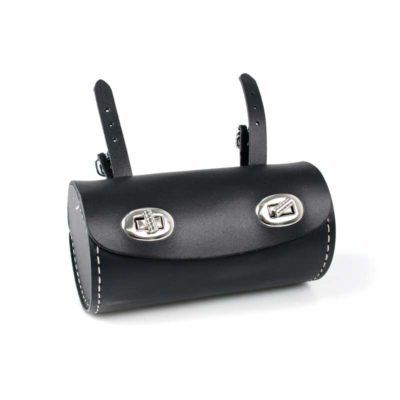 Sacoche MOPED KINGS forme tonneau Ø 80 x 160mm noir