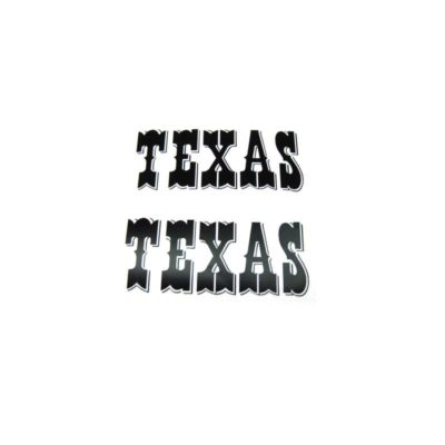 Autocollants PUCH paire logo TEXAS réservoir d'essence noir