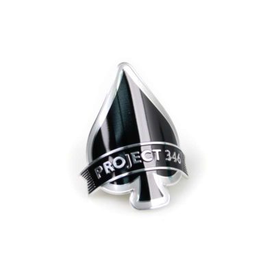 Plaquette tube direction MOPED KINGS PROJECT 346 noir 50 x 50mm