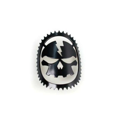 Plaquette tube direction MOPED KINGS SKULLY noir Ø 50 x 1mm