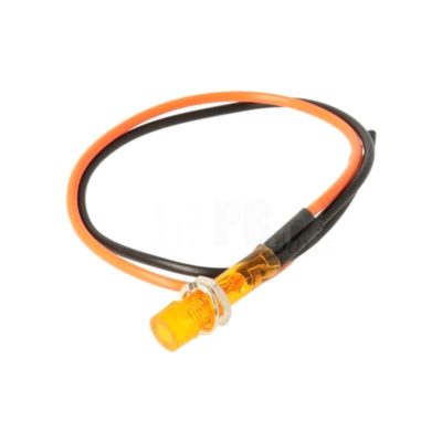 Témoin Moped Kings 12V - Ø 18mm orange avec cable