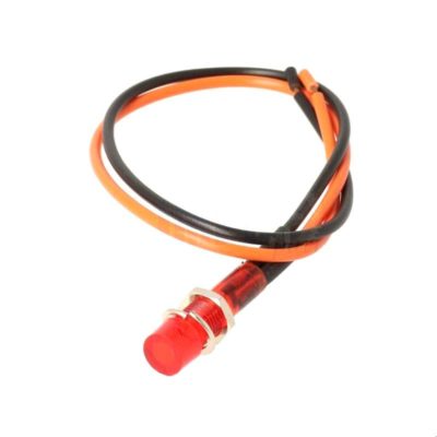 Témoin Moped Kings 12V - Ø 18mm rouge avec cable