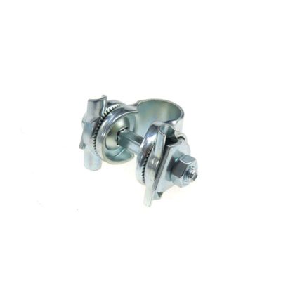 Borne tige de selle - gond MOPED KINGS universel argenté