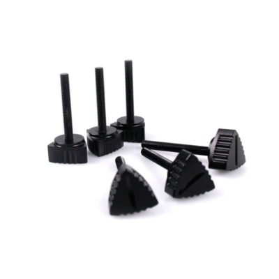 Kit visses protection latérales MOPED KINGS CNC noir- anodisé Puch Maxi S