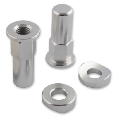 Écrou pour fixer serre-pneu BIKEIT alu anodisé couleur-alu