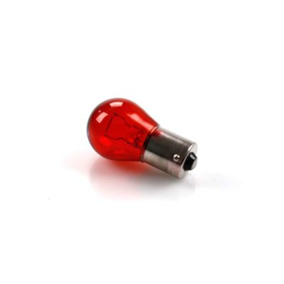 Ampoule à filament NO NAME Standard 12V/21W (socle: BA15S - P) en rouge