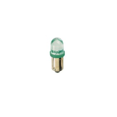 Ampoule LED NO NAME Standard 12V AC/DC (socle: BA9S) vert