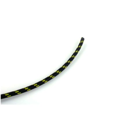 Fil d'allumage NN PRODUCTS RETRO Ø 7mm x 1m tissu textil noir/jaune-par mètre