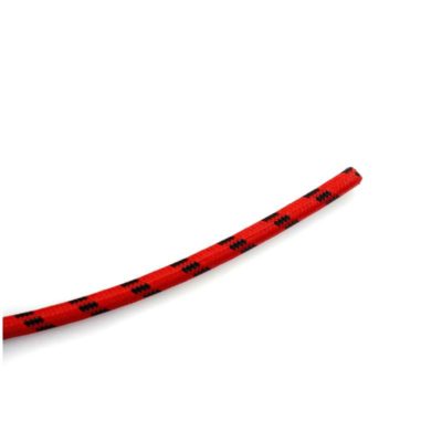 Fil d'allumage NN PRODUCTS RETRO Ø 7mm x 1m tissu textil rouge/noir-par mètre