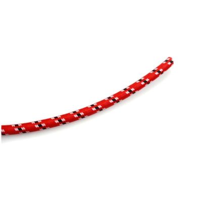 Fil d'allumage NN PRODUCTS RETRO Ø 7mmx1m tissu textil rouge/blanc/noir - mètre
