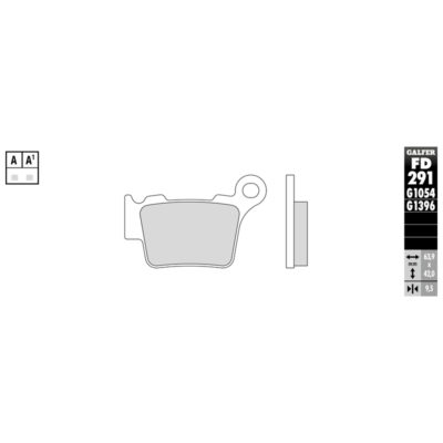 Plaquettes de frein Galfer offroad sinter racing