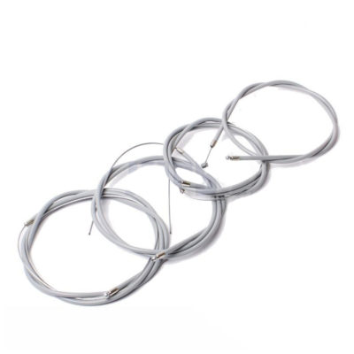 Set cables (complet) en gris pour Piaggio Ciao SC (modèle avec roues à rayon)