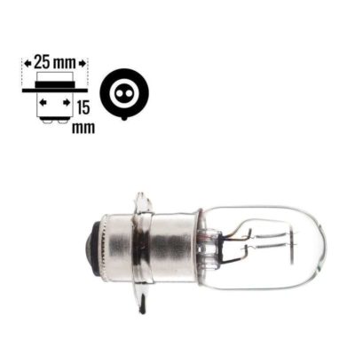 Ampoule à filament NO NAME Standard 6V/25-25W (socle: PX15D) en blanc