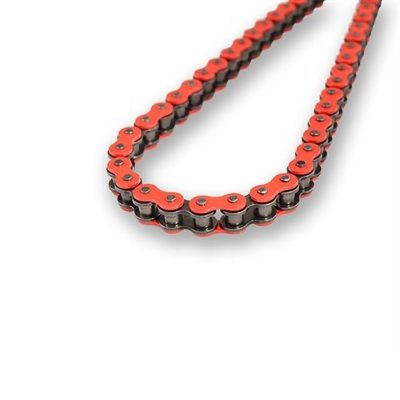 Chaîne 420 TECNIUM 420 140L, sans O-Ring, rouge, attache clip