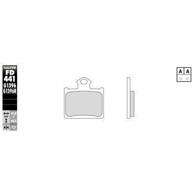 Plaquettes de frein Galfer offroad sinter racing