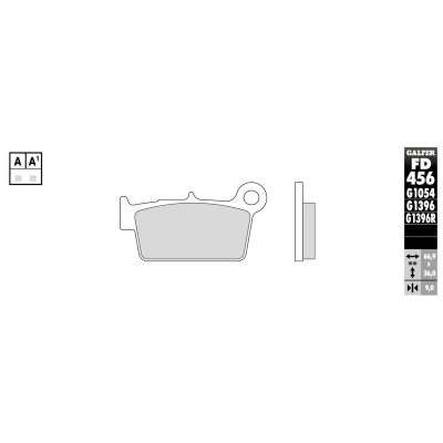 Plaquettes de frein Galfer offroad sinter racing