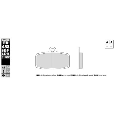 Plaquettes de frein Galfer offroad sinter racing