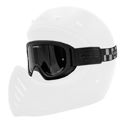 Lunette cross noir Fantic CABALLERO avec bandeau noir/blanc