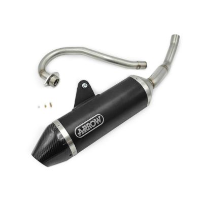 Échappement Full Power Fantic TL 125 Euro 4 noir avec Endcap en carbone