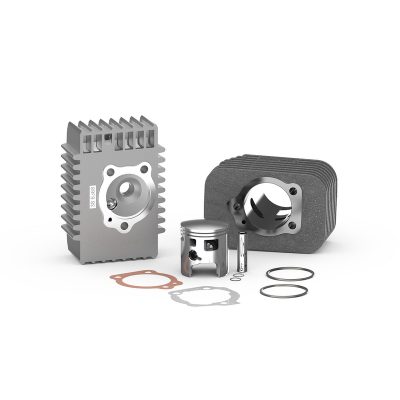 Kit cylindre Malossi 46.5mm axe 10mm en fonte Piaggio SI avec culasse