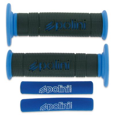 Paire poignées Polini Big Evolution noir/bleu